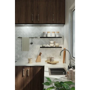 60 cm 2li Mat Siyah Mdf Uçan Duvar Rafı Gizli Bağlantı Kitaplık