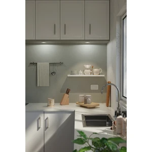 60 cm Mat Beyaz Mdf Uçan Duvar Rafı Gizli Bağlantı Kitaplık