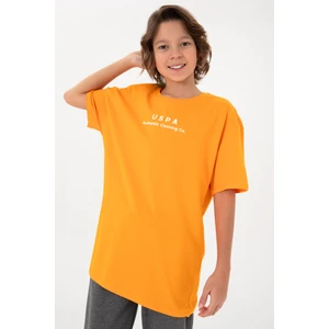 U.S. Polo Assn. Erkek Çocuk Turuncu Tişört Basic 50295983-VR051