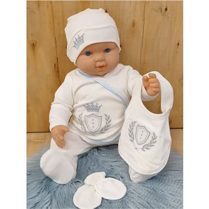 5'li Hastane Çıkışı Yenidoğan %100 Pamuklu Özel Tasarım Nakışlı Bebek Mevsimlik Hediyelik ZBN15308