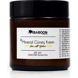 Baboon Natural Baboon Mineral Güneş Kremi 100ML