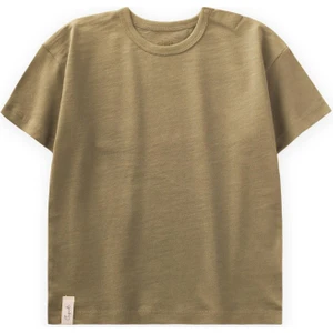 Basic Bebe T-Shırt 0-3 Yaş Olive