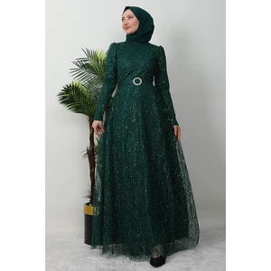 Giza Store Nilda Simli Abiye Bordo