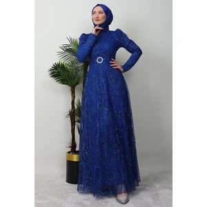 Giza Store Nilda Simli Abiye Bordo