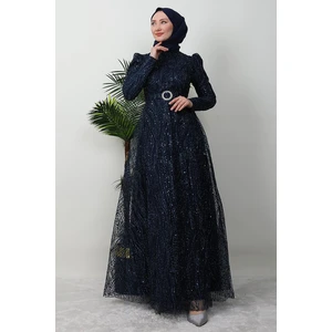 Giza Store Nilda Simli Abiye Bordo