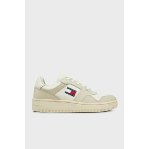 Tommy Jeans Logolu Deri Karışımlı Sneaker Ayakkabı Erkek Ayakkabı EM0EM01395 Ybı