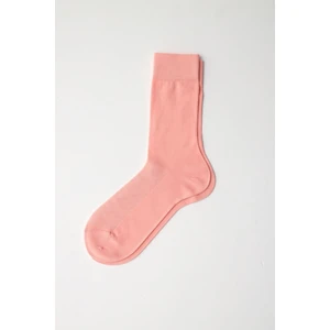 Erkek Merserize Fileli Soket Çorap Pembe Melanj