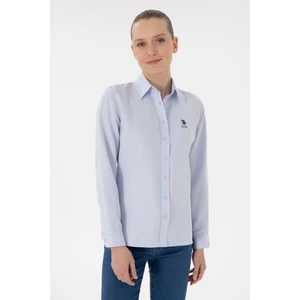 U.s. Polo Assn. Kadın Açık Mavi Gömlek Basic 50298095-VR003
