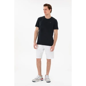 U.S. Polo Assn. Erkek Regular Fit Beyaz Örme Şort 50300078-VR013