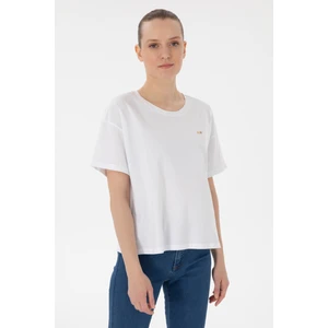 U.S. Polo Assn. Kadın Beyaz Tişört 50305822-VR013