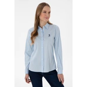 U.S. Polo Assn. Kadın Açık Mavi Gömlek Basic 50298091-VR003