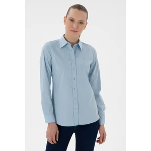 U.s. Polo Assn. Kadın Açık Mavi Gömlek Basic 50298112-VR003
