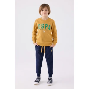 U.s. Polo Assn. Erkek Çocuk Hardal Pijama Takım 50299485-VR072