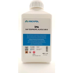 1 Litre %99,9 Saf Ipa Izo Propil Alkol Temzilik Solventi (Izopropanol)