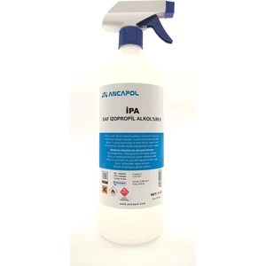 1 Litre Sprey Başlıklı %99,9 Saf Ipa Izo Propil Alkol Temzilik Solventi (Izopropanol)