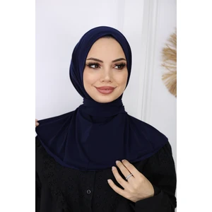 Afra Scarf Çıtçıtlı Hazır Pratik Hijab Günlük ve Havuz Bone