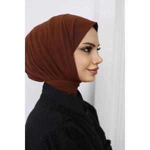 Afra Scarf Çıtçıtlı Hazır Pratik Hijab Günlük ve Havuz Bone