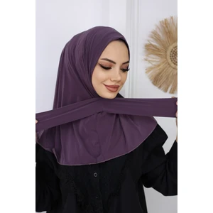 Afra Scarf Çıtçıtlı Hazır Pratik Hijab Günlük ve Havuz Bone