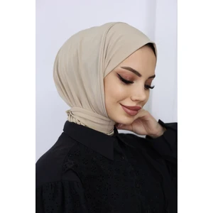 Afra Scarf Çıtçıtlı Hazır Pratik Hijab Günlük ve Havuz Bone