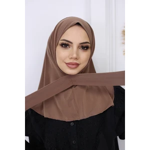 Afra Scarf Çıtçıtlı Hazır Pratik Hijab Günlük ve Havuz Bone