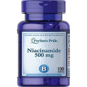 Puritan's Pride Niacinamide Nad Öncüsü-Nikotinamid 500 mg 100 Tablet
