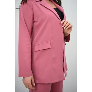 Kadın Büyük Beden Geniş Paça Ceket Pantolon Takım 9008-25