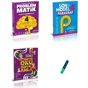 Model Eğitim Yayıncılık   (Sınıf: 4)  Süper Turbo Tüm Dersler Problemmatik Ve Son Model Paragraf Soru Bankası