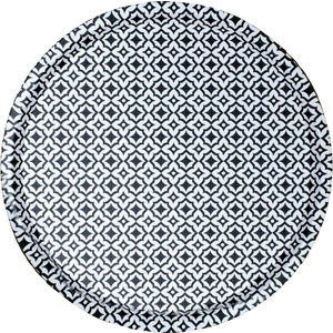 Dijital Desenli Yuvarlak Sunum Tepsisi