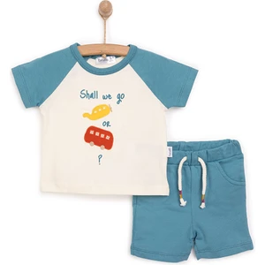 Yenidoğan Sürprise Travel Tshirt-Şort Erkek Bebek