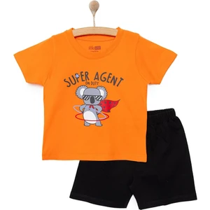 Basic Desenli Şortlu Takım Erkek Bebek