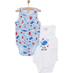Hellobaby Deniz Desenli 2'li Atlet Body