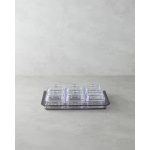 English Home Axel Akrilik 6 Bölmeli Kahvaltılık 25 x 35 cm Antrasit