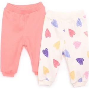 Hellobaby Basic Kız Kalp Desenli 2li Patiksiz Alt Kız Bebek