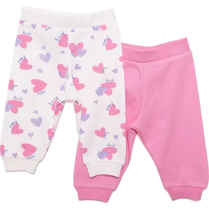 Hellobaby Basic Kız Kalp Desenli 2li Patiksiz Alt Kız Bebek