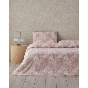 Floral Vine Kolay Ütülenir Tek Kişilik Nevresim Takımı 160 x 220  cm  Pembe