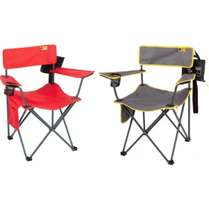 Funky Chairs Camper Katlanabilir Kamp Piknik Sandalyesi Kırmızı + Gri (2 Adet)