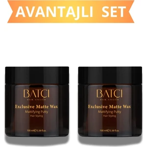 Batçı Hair Atelier Exclusive Matte Saç Şekillendirici Mat Wax 100 ml 2'li