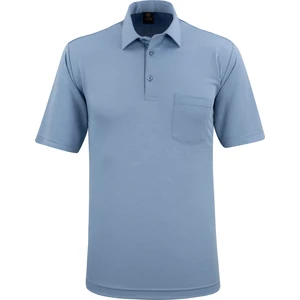 Çizgi Triko Erkek Gömlek Yaka Cepli Klasik Kalıp Tişört - 5111