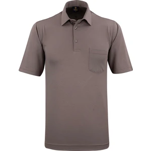 Çizgi Triko Erkek Gömlek Yaka Cepli Klasik Kalıp Tişört - 5111