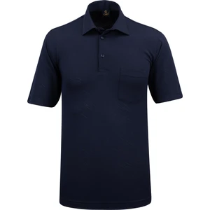 Çizgi Triko Erkek Gömlek Yaka Cepli Klasik Kalıp Tişört - 5111