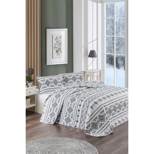 Marla Home Çift Kişilik Pike Yatak Örtüsü TAKIMI|220 x 230  cm |2 Adet Yastık Kılıflı|çok Amaçlı Battaniye |pamuklu