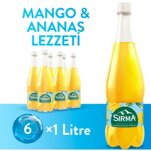 Mango & Ananas Aromalı C Vitaminli Maden Suyu 1 lt x 6 Adet