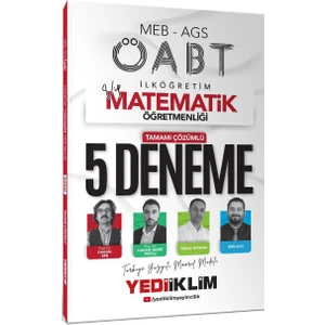 Yediiklim 2025 Meb Ags Öabt Vip Ilköğretim Matematik Öğretmenliği Tamamı Çözümlü 5 Deneme Sınavı