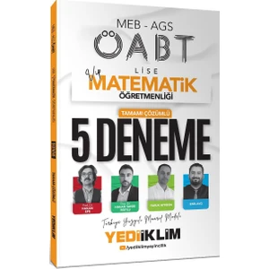 Yediiklim 2025 Meb Ags Öabt Vip Lise Matematik Öğretmenliği Tamamı Çözümlü 5 Deneme Sınavı