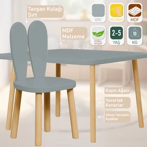 Çocuk Çalışma Masası-Aktivite Masası Montessori Etkinlik Masası Seti