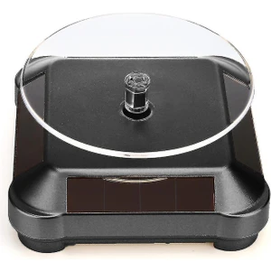 360 Derece Dönen Güneş Enerjili Vitrin Saat Takı Standı - AL5031