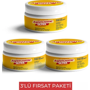 Aspercreme Ultra (Eklemi, Vücut) Ağrılar Için Bitkisel Krem 3 Adet