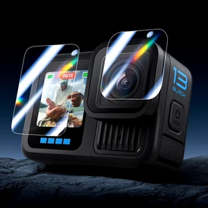 Gopro 13 Uyumlu Cam Ekran Koruyucu 3 Parça Ön Arka LCD Ekran ve Lens Koruyucu