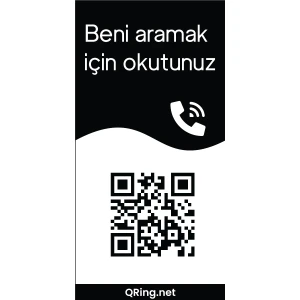 Qring.net, Qr Tag (Gold Paket) - Akıllı Qr Arama Etiketi (Telefon Numarasız Arama) (Gold Paket)