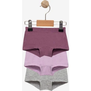 Kız Çocuk 3'lü Set Neon Pembe Külot Pamuklu - Kız Çocuk Giyim